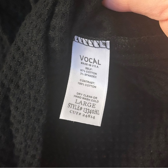 Vocal USA Long Sleeve Hoodie with Skull & Wings Design jeweled size large - Picture 7 of 11